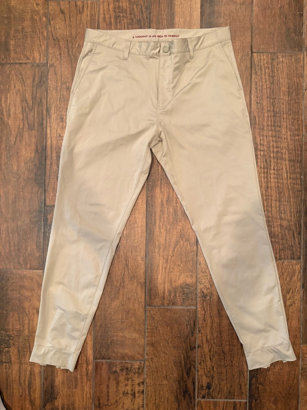 RHONE Slim Tapered Commuter Joggers in Khaki
